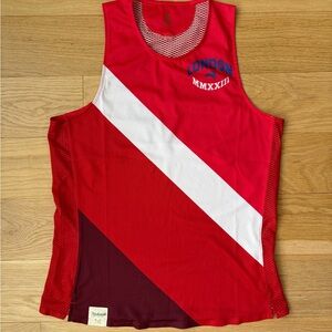 Tracksmith London Marathon Race Singlet size Medium